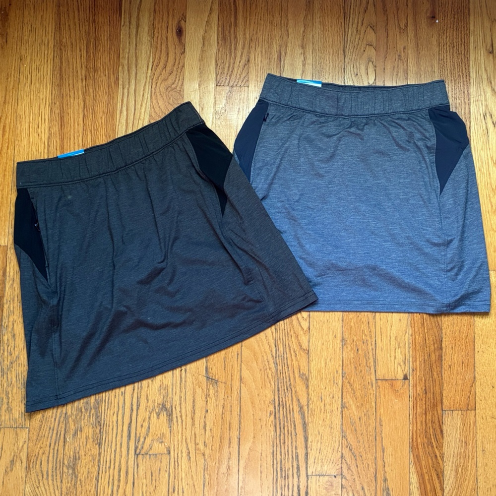 Columbia Gray and Black Skorts